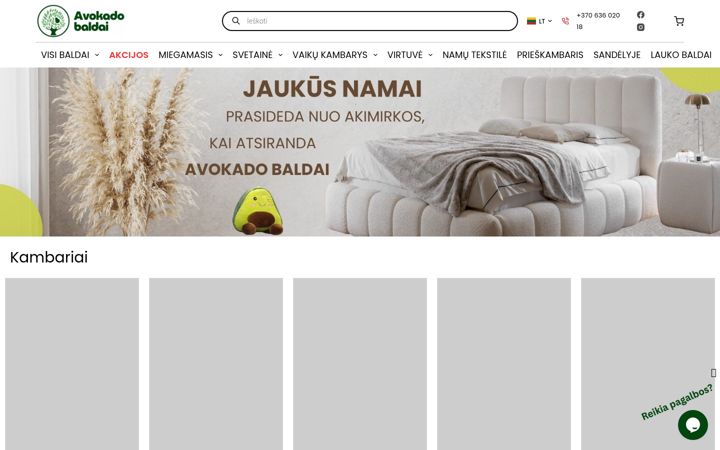 Screenshot of avokadobaldai.lt