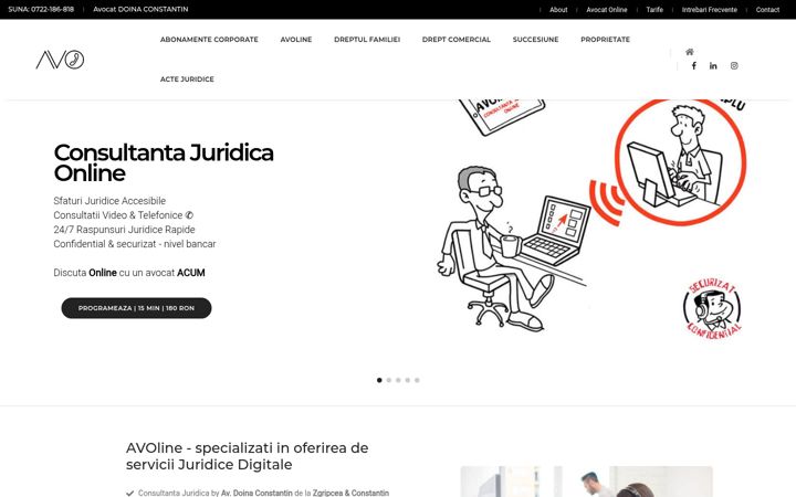 Screenshot of avoline.ro