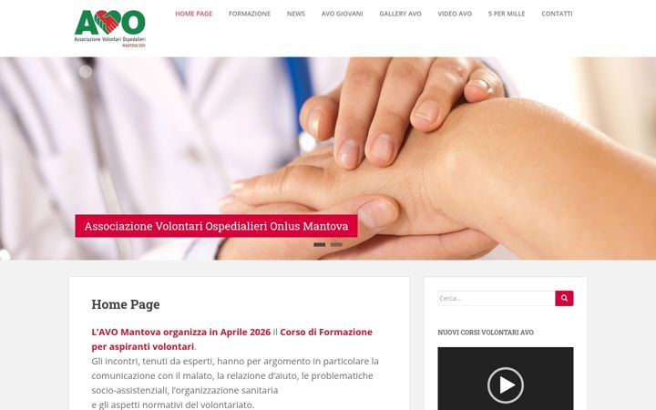 Screenshot of avomantova.org