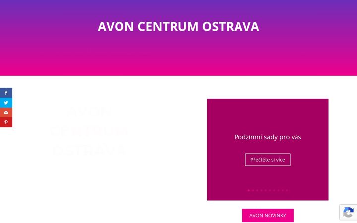 Screenshot of avon-centrum-ostrava.cz