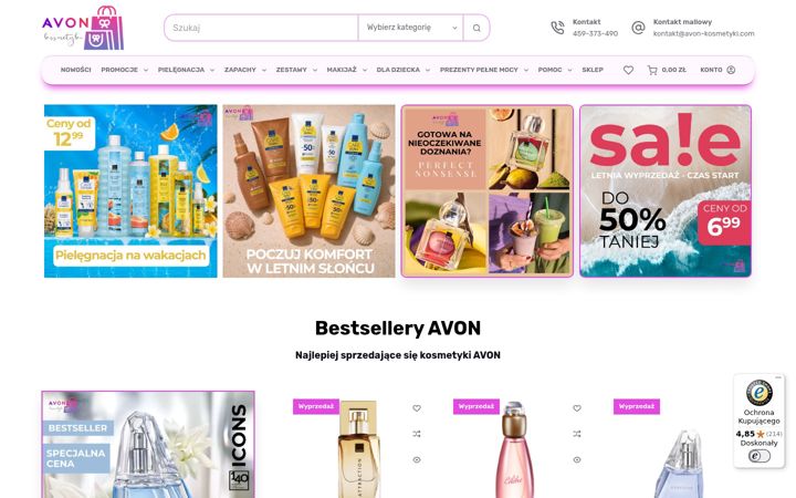 Screenshot of avon-kosmetyki.com