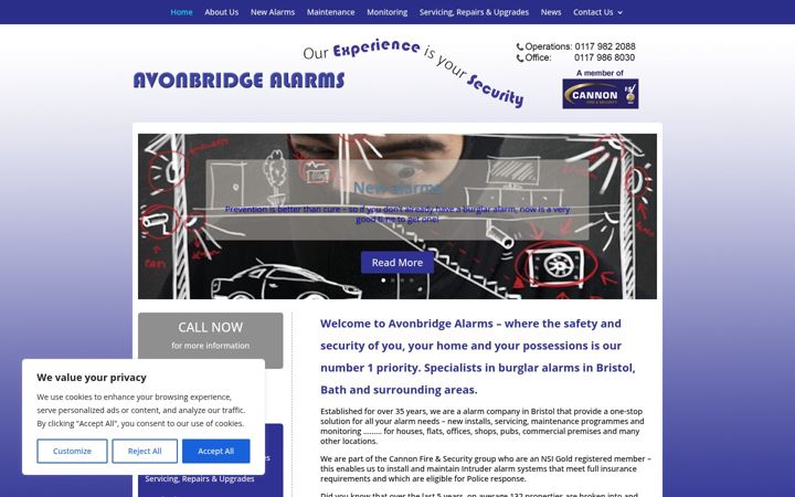 Képernyőkép: avonbridgealarms.co.uk