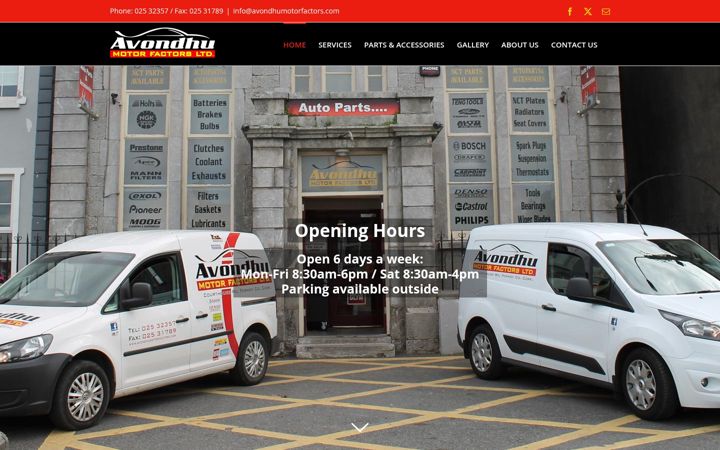 Screenshot of avondhumotorfactors.com