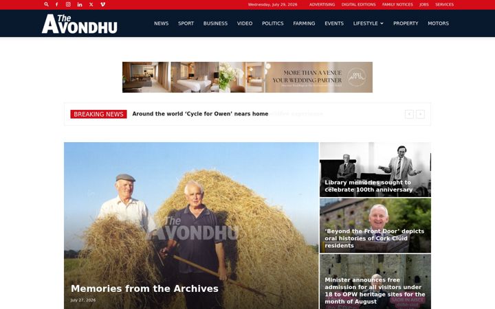 Screenshot of avondhupress.ie
