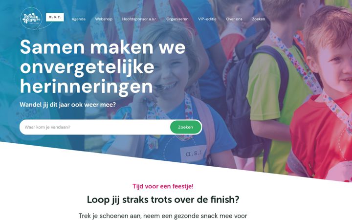 Screenshot του avondvierdaagse.nl