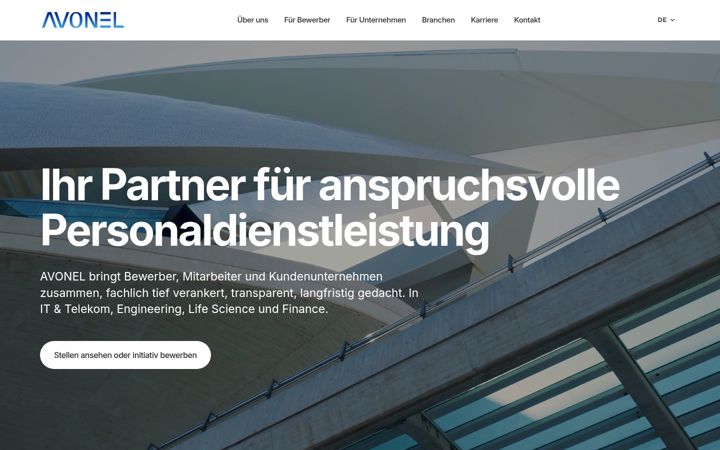 Screenshot of avonel.de