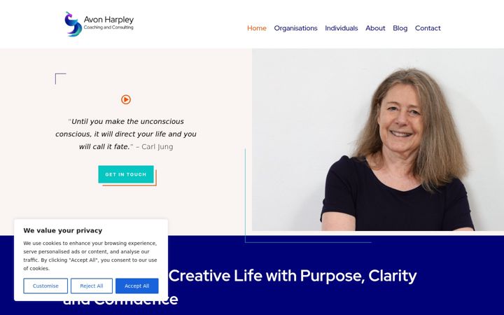 Screenshot of avonharpley.com