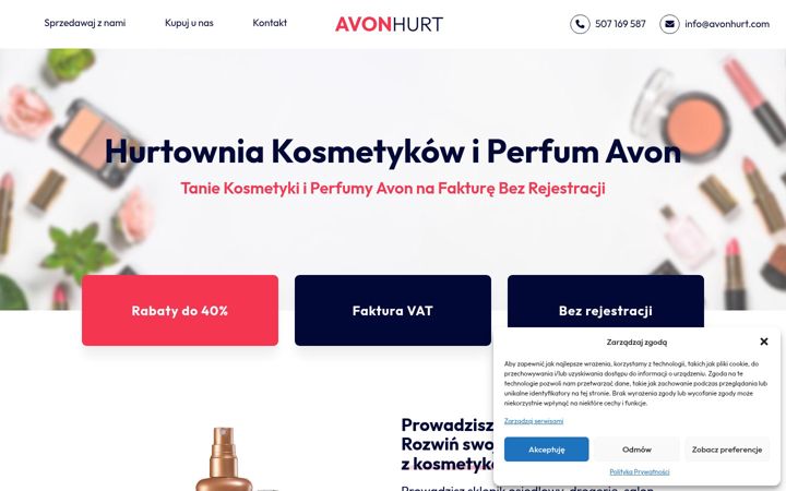 Screenshot of avonhurt.com