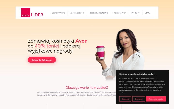 Screenshot of avonlider.pl