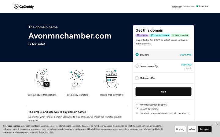 Screenshot of avonmnchamber.com