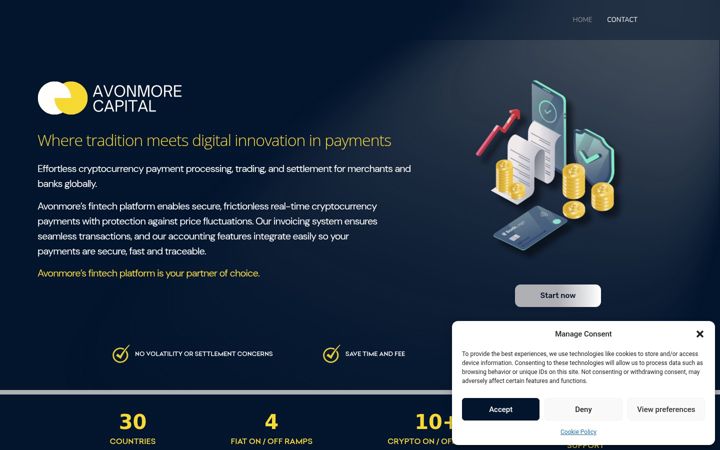 Screenshot of avonmorecapital.io