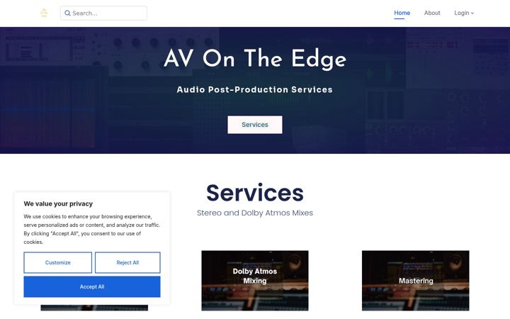 Screenshot of avontheedge.com