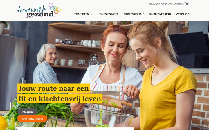 Screenshot του avontuurlijkgezond.nl