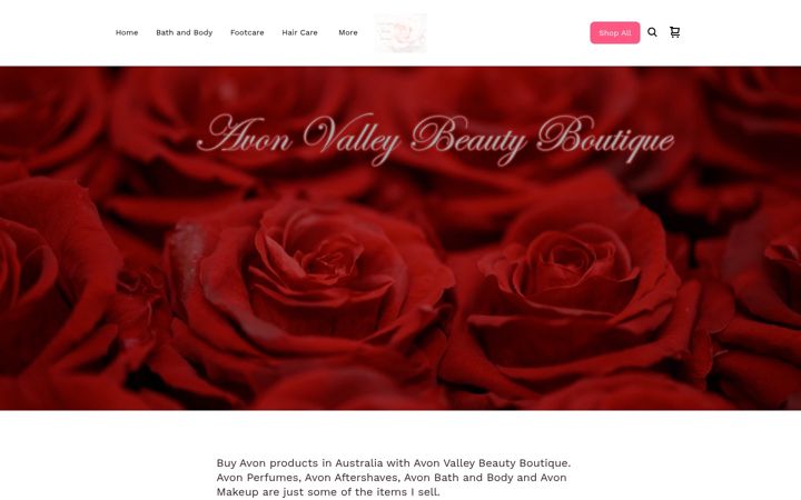 Zrzut ekranu avonvalleybeautyboutique.com.au
