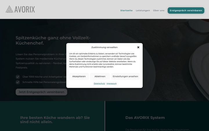 Screenshot of avorix.de