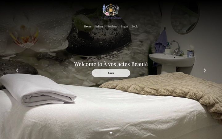 Screenshot of avosactesbeaute.fr