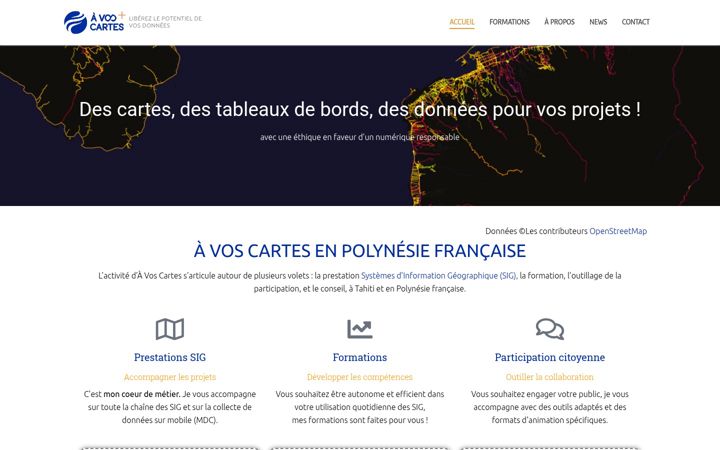 Screenshot of avoscartes.pf