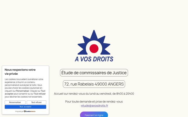 Screenshot of avosdroits.fr