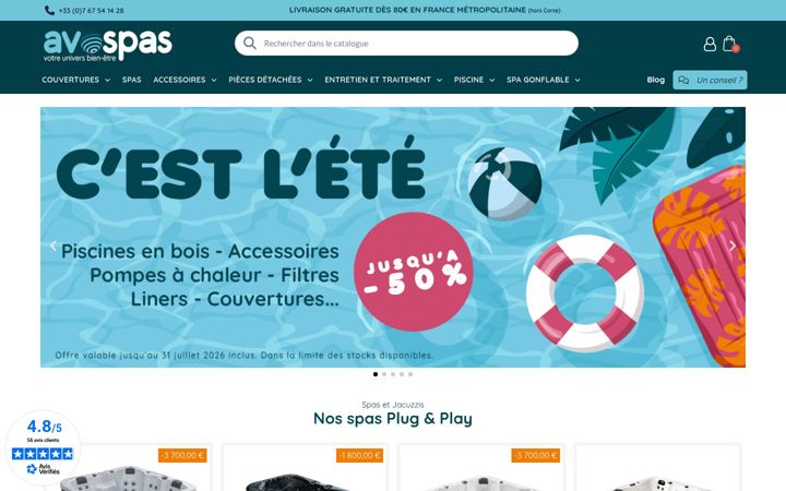 Screenshot of avospas.com