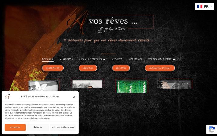Screenshot of avosreves.fr