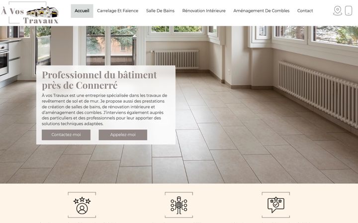 Screenshot of avostravaux72.fr