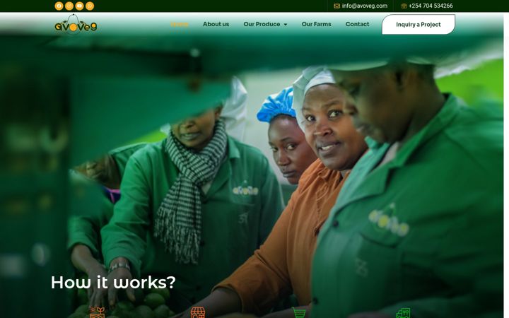 Screenshot of avoveg.com