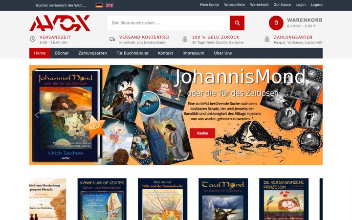 Screenshot of avox-media.de
