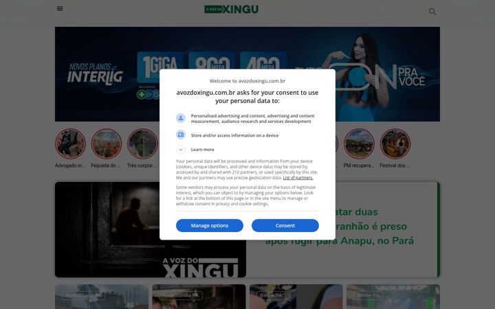 Screenshot of avozdoxingu.com.br