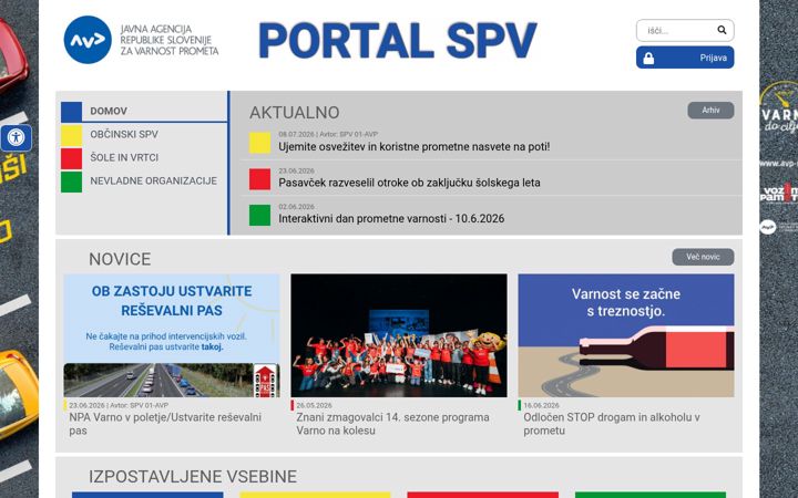 Skærmbillede af avp-spv.si