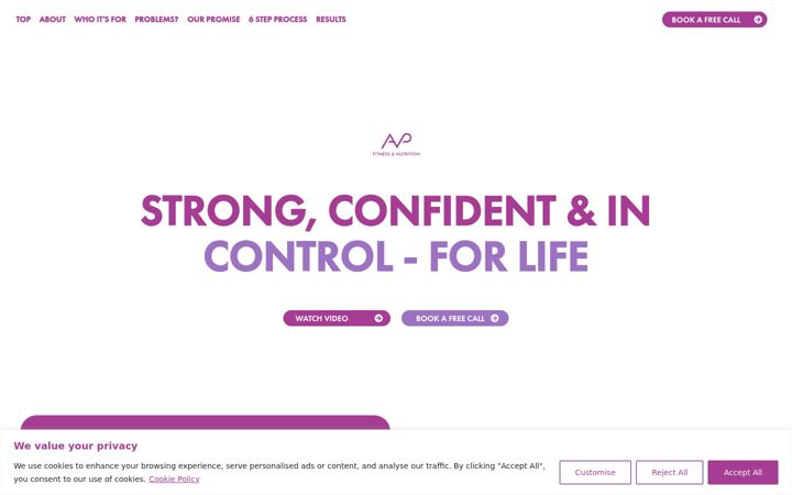 Screenshot of avpcoaching.co.uk
