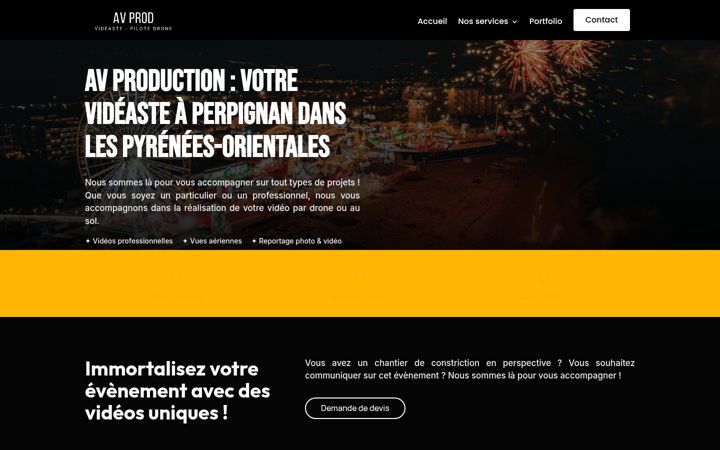 Screenshot of avprod-videaste.fr