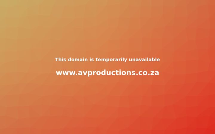 Screenshot of avproductions.co.za