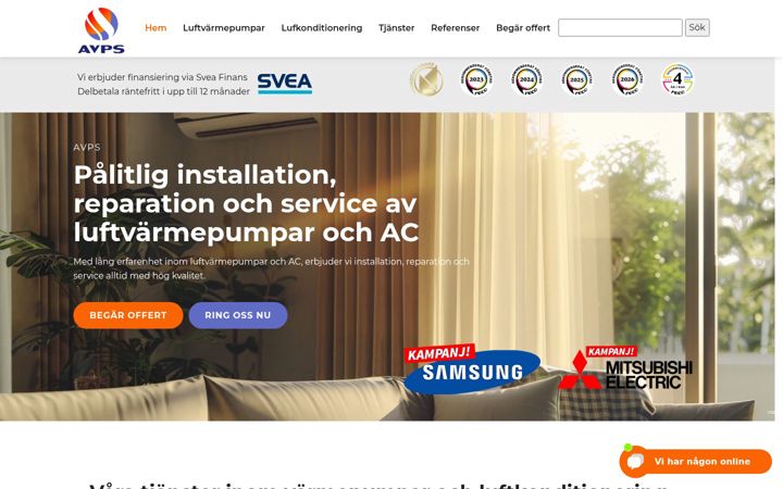 Screenshot of avps.nu