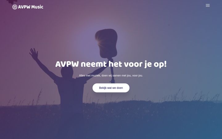 Screenshot of avpwmusic.nl