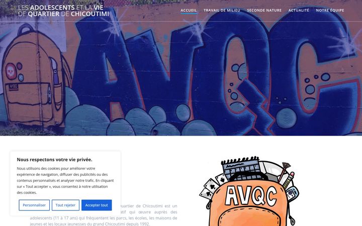 Ekrano kopija avqc.ca