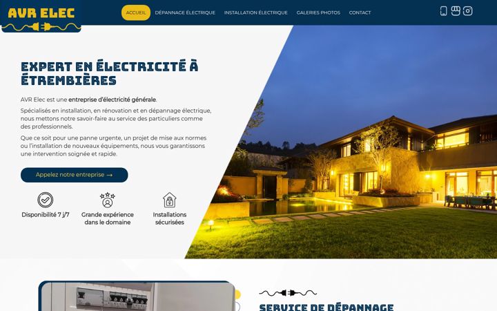 Screenshot of avr-elec74.fr