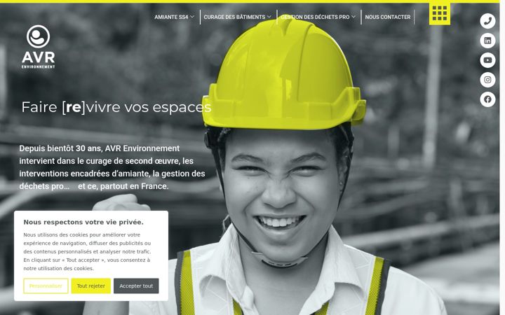 Zrzut ekranu avr-environnement.fr