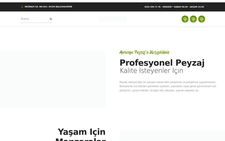 Ekrano kopija avrasyapeyzaj.com.tr