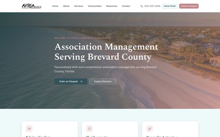 Screenshot of avriacam.com