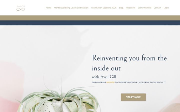 Screenshot of avrilgill.com