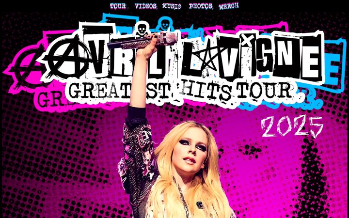Screenshot stránky avrillavigne.com