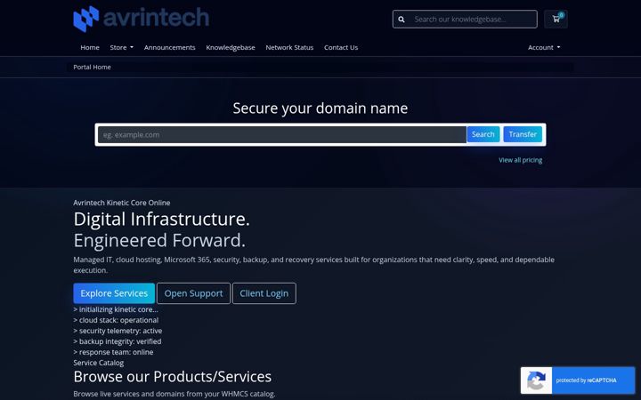 Screenshot of avrintech.net