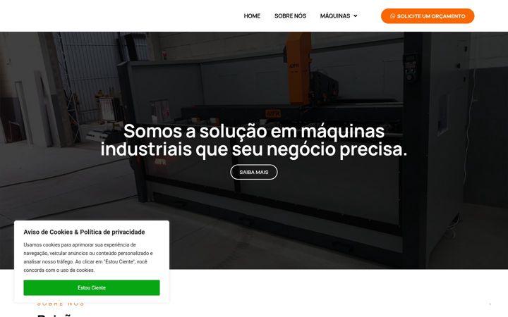 Екранна снимка на avrmaquinas.com.br