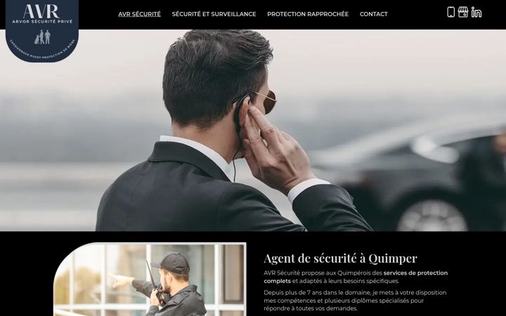 Screenshot of avrsecurite.fr