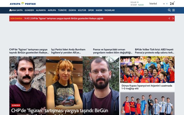 Screenshot of avrupa-postasi.com