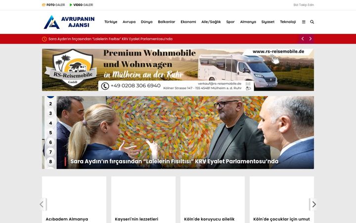 Screenshot of avrupaninajansi.com