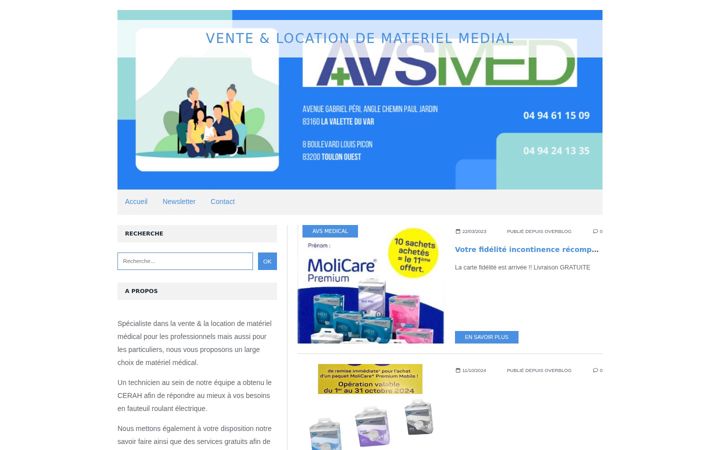 Screenshot of avs-materiel-medical.com