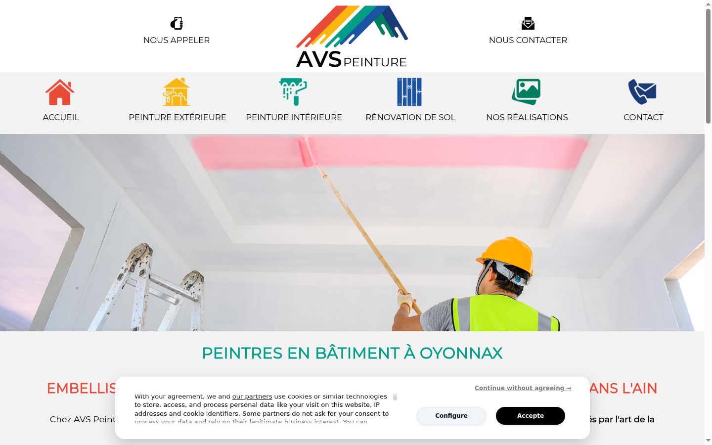 Screenshot tal-banner tal-kunsens muri qabel kwalunkwe interazzjoni