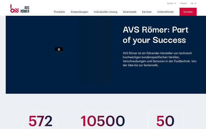 Screenshot of avs-roemer.de
