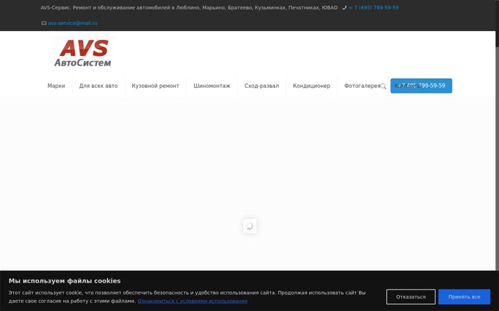 Skærmbillede af avs-service.ru